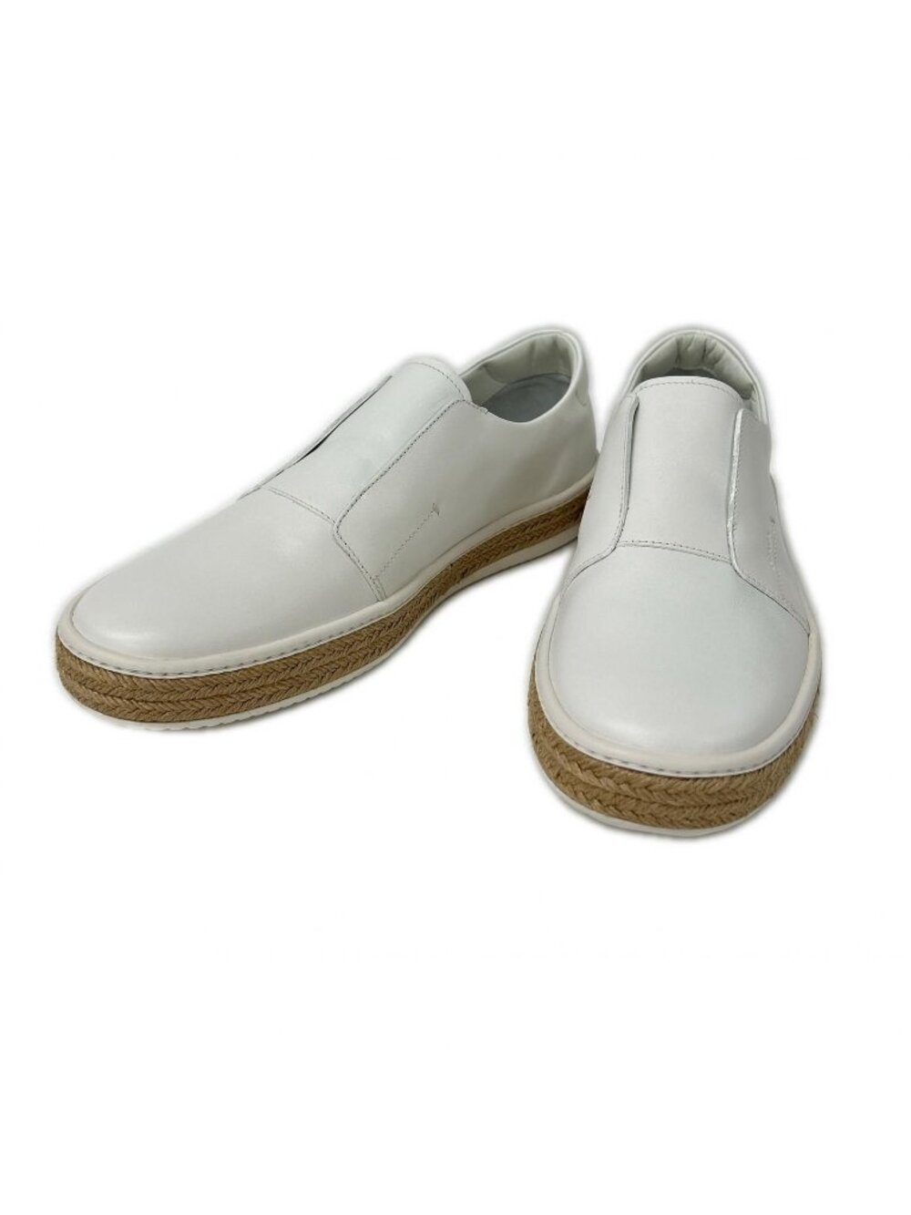 Prada Leather Espadrille Sole Slip on